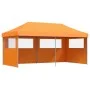 Pop-Up Folding Party Tent 3 Side Walls Orange by vidaXL, Tents and gazebos - Ref: Foro24-4004945, Price: 212,49 €, Discount: %