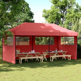Tienda de fiesta plegable Pop-Up 3 paredes laterales burdeos de vidaXL, Carpas y cenadores - Ref: Foro24-4004947, Precio: 211...