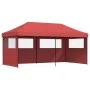 Pop-Up Folding Party Tent 3 Side Walls Burgundy by vidaXL, Tents and gazebos - Ref: Foro24-4004947, Price: 207,45 €, Discount: %