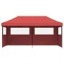 Pop-Up Folding Party Tent 3 Side Walls Burgundy by vidaXL, Tents and gazebos - Ref: Foro24-4004947, Price: 207,45 €, Discount: %