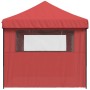 Pop-Up Folding Party Tent 3 Side Walls Burgundy by vidaXL, Tents and gazebos - Ref: Foro24-4004947, Price: 210,55 €, Discount: %