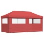 Pop-Up Folding Party Tent 3 Side Walls Burgundy by vidaXL, Tents and gazebos - Ref: Foro24-4004947, Price: 210,55 €, Discount: %