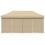 Pop-Up Folding Party Tent with 4 Beige Side Walls by vidaXL, Tents and gazebos - Ref: Foro24-4004951, Price: 230,20 €, Discou...