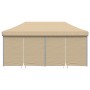 Zusammenklappbares Pop-up-Partyzelt mit 4 beigen Seitenwänden von vidaXL, Zelte und Pavillons - Ref: Foro24-4004951, Preis: 2...
