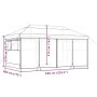 Pop-Up Folding Party Tent with 4 Beige Side Walls by vidaXL, Tents and gazebos - Ref: Foro24-4004951, Price: 230,20 €, Discou...