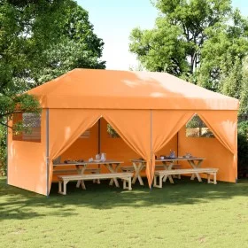 Pop-Up Folding Party Tent 4 Side Walls Orange by vidaXL, Tents and gazebos - Ref: Foro24-4004953, Price: 242,96 €, Discount: %
