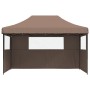 Pop-up-Faltzelt mit 3 Seitenwänden, braun von vidaXL, Zelte und Pavillons - Ref: Foro24-4004972, Preis: 167,57 €, Rabatt: %