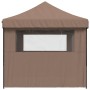 Pop-up-Faltzelt mit 3 Seitenwänden, braun von vidaXL, Zelte und Pavillons - Ref: Foro24-4004972, Preis: 167,57 €, Rabatt: %