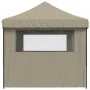 Pop-Up folding party tent with 3 taupe side walls by vidaXL, Tents and gazebos - Ref: Foro24-4004970, Price: 154,83 €, Discou...