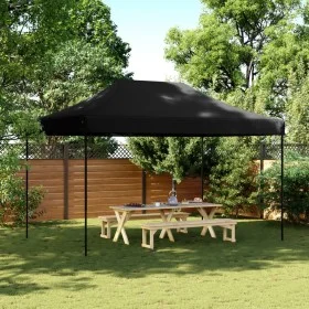 Black Pop-Up folding party tent 440x292x315 cm by vidaXL, Tents and gazebos - Ref: Foro24-4004966, Price: 135,81 €, Discount: %