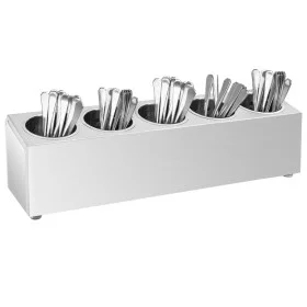 Cutlery holder 5 grids rectangular stainless steel by vidaXL, Cutlery and utensil trays - Ref: Foro24-51228, Price: 61,31 €, ...