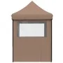 Pop-up-Faltzelt mit 4 Seitenwänden, braun von vidaXL, Zelte und Pavillons - Ref: Foro24-4005004, Preis: 141,72 €, Rabatt: %