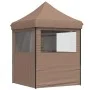Pop-up-Faltzelt mit 4 Seitenwänden, braun von vidaXL, Zelte und Pavillons - Ref: Foro24-4005004, Preis: 141,72 €, Rabatt: %