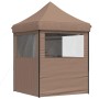 Pop-up-Faltzelt mit 4 Seitenwänden, braun von vidaXL, Zelte und Pavillons - Ref: Foro24-4005004, Preis: 145,02 €, Rabatt: %