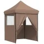 Pop-up-Faltzelt mit 4 Seitenwänden, braun von vidaXL, Zelte und Pavillons - Ref: Foro24-4005004, Preis: 141,72 €, Rabatt: %