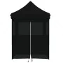 Tienda de fiesta plegable Pop-Up con 4 paredes laterales negra de vidaXL, Carpas y cenadores - Ref: Foro24-4005006, Precio: 1...