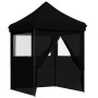 Pop-Up-Faltzelt mit 4 schwarzen Seitenwänden von vidaXL, Zelte und Pavillons - Ref: Foro24-4005006, Preis: 145,02 €, Rabatt: %