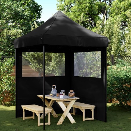 Pop-up-Faltzelt mit 2 schwarzen Seitenwänden von vidaXL, Zelte und Pavillons - Ref: Foro24-4004998, Preis: 125,13 €, Rabatt: %