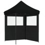 Pop-up-Faltzelt mit 2 schwarzen Seitenwänden von vidaXL, Zelte und Pavillons - Ref: Foro24-4004998, Preis: 125,13 €, Rabatt: %