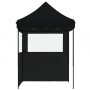 Pop-up-Faltzelt mit 2 schwarzen Seitenwänden von vidaXL, Zelte und Pavillons - Ref: Foro24-4004998, Preis: 125,13 €, Rabatt: %