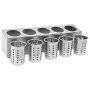 Cutlery holder 5 grids rectangular stainless steel by vidaXL, Cutlery and utensil trays - Ref: Foro24-51228, Price: 61,31 €, ...