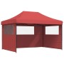 Pop-Up Folding Party Tent 3 Side Walls Burgundy by vidaXL, Tents and gazebos - Ref: Foro24-4005019, Price: 163,96 €, Discount: %