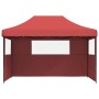 Pop-Up Folding Party Tent 3 Side Walls Burgundy by vidaXL, Tents and gazebos - Ref: Foro24-4005019, Price: 163,96 €, Discount: %