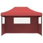 Pop-Up Folding Party Tent 3 Side Walls Burgundy by vidaXL, Tents and gazebos - Ref: Foro24-4005019, Price: 161,04 €, Discount: %