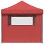 Pop-Up Folding Party Tent 3 Side Walls Burgundy by vidaXL, Tents and gazebos - Ref: Foro24-4005019, Price: 163,96 €, Discount: %
