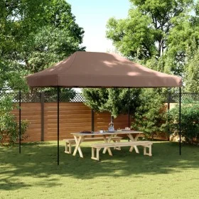 Brown Pop-Up Folding Party Tent 410x279x315 cm by vidaXL, Tents and gazebos - Ref: Foro24-4005012, Price: 124,81 €, Discount: %
