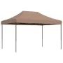 Brown Pop-Up Folding Party Tent 410x279x315 cm by vidaXL, Tents and gazebos - Ref: Foro24-4005012, Price: 124,81 €, Discount: %