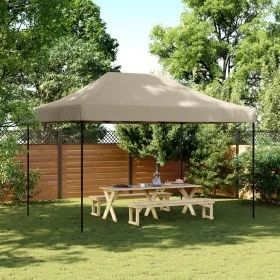 Taupefarbenes Pop-Up-Faltpartyzelt 410 x 279 x 315 cm von vidaXL, Zelte und Pavillons - Ref: Foro24-4005010, Preis: 124,00 €,...