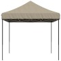 Taupe Pop-Up folding party tent 410x279x315 cm by vidaXL, Tents and gazebos - Ref: Foro24-4005010, Price: 121,94 €, Discount: %