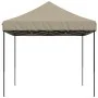 Taupe Pop-Up folding party tent 410x279x315 cm by vidaXL, Tents and gazebos - Ref: Foro24-4005010, Price: 124,00 €, Discount: %