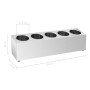 Cutlery holder 5 grids rectangular stainless steel by vidaXL, Cutlery and utensil trays - Ref: Foro24-51228, Price: 66,77 €, ...