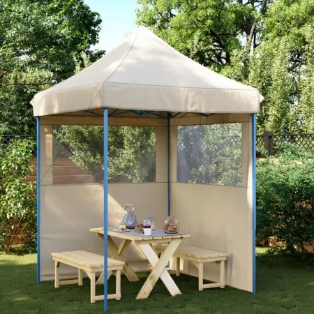 Pop-Up Folding Party Tent with 2 Beige Side Walls by vidaXL, Tents and gazebos - Ref: Foro24-4004991, Price: 121,40 €, Discou...