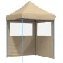 Pop-Up Folding Party Tent with 2 Beige Side Walls by vidaXL, Tents and gazebos - Ref: Foro24-4004991, Price: 121,40 €, Discou...