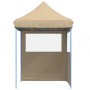 Pop-Up Folding Party Tent with 2 Beige Side Walls by vidaXL, Tents and gazebos - Ref: Foro24-4004991, Price: 123,83 €, Discou...