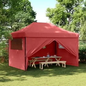 Pop-Up Folding Party Tent 4 Burgundy Side Walls by vidaXL, Tents and gazebos - Ref: Foro24-4005027, Price: 171,25 €, Discount: %