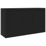Aparador de madera contrachapada negro 120x36x69 cm de vidaXL, Aparadores - Ref: Foro24-801842, Precio: 138,48 €, Descuento: %