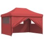 Pop-Up Folding Party Tent 4 Burgundy Side Walls by vidaXL, Tents and gazebos - Ref: Foro24-4005027, Price: 174,60 €, Discount: %