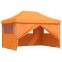 Pop-Up Folding Party Tent 4 Side Walls Orange by vidaXL, Tents and gazebos - Ref: Foro24-4005025, Price: 186,27 €, Discount: %