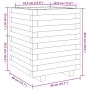 Jardinera madera de pino impregnada 40x40x49,5 cm by vidaXL, Pots and planters - Ref: Foro24-3282513, Price: 99,40 €, Discoun...