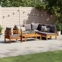 Set de sofás de jardín con cojines 5 pzas madera maciza acacia by vidaXL, Garden sets - Ref: Foro24-3214871, Price: 631,38 €,...