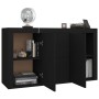 Aparador de madera contrachapada negro 120x36x69 cm de vidaXL, Aparadores - Ref: Foro24-801842, Precio: 138,48 €, Descuento: %