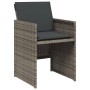 Set comedor jardín 9 pzas y cojines ratán sintético gris by vidaXL, Garden sets - Ref: Foro24-3277783, Price: 527,17 €, Disco...