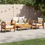 Set sofás de jardín con cojines 4 pzas madera maciza de acacia by vidaXL, Garden sets - Ref: Foro24-3214838, Price: 519,70 €,...