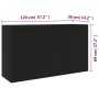 Aparador de madera contrachapada negro 120x36x69 cm de vidaXL, Aparadores - Ref: Foro24-801842, Precio: 138,48 €, Descuento: %