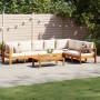 Gartensofagarnitur mit 5-teiligen Kissen aus massivem Akazienholz. von vidaXL, Gartensets - Ref: Foro24-3214850, Preis: 731,9...