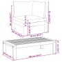 Gartensofagarnitur mit 5-teiligen Kissen aus massivem Akazienholz. von vidaXL, Gartensets - Ref: Foro24-3214850, Preis: 731,9...